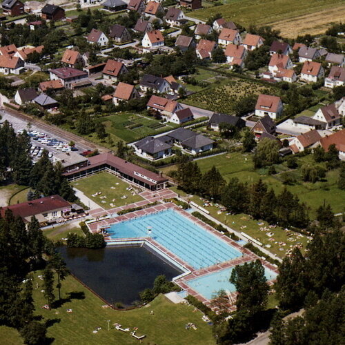 Freibad Bullerteich Luftbild 1972