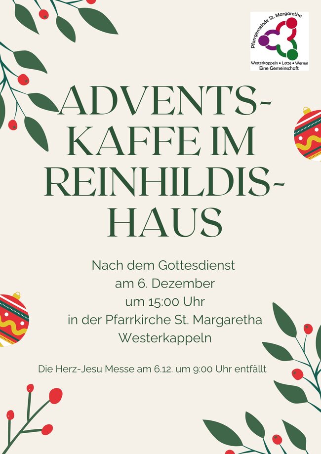 Einladung Adventskaffee